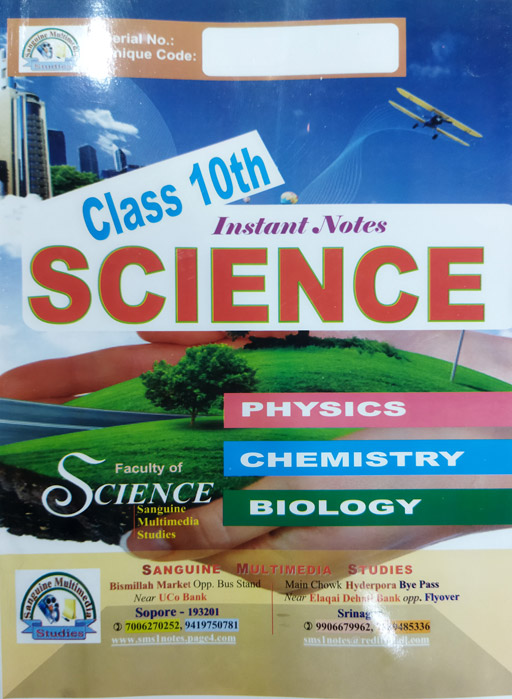 Instant Notes Science Class 10th